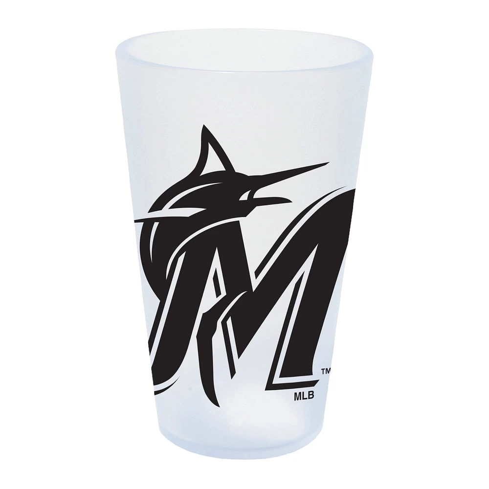 Verre à bière en silicone WinCraft Miami Marlins de 16 oz