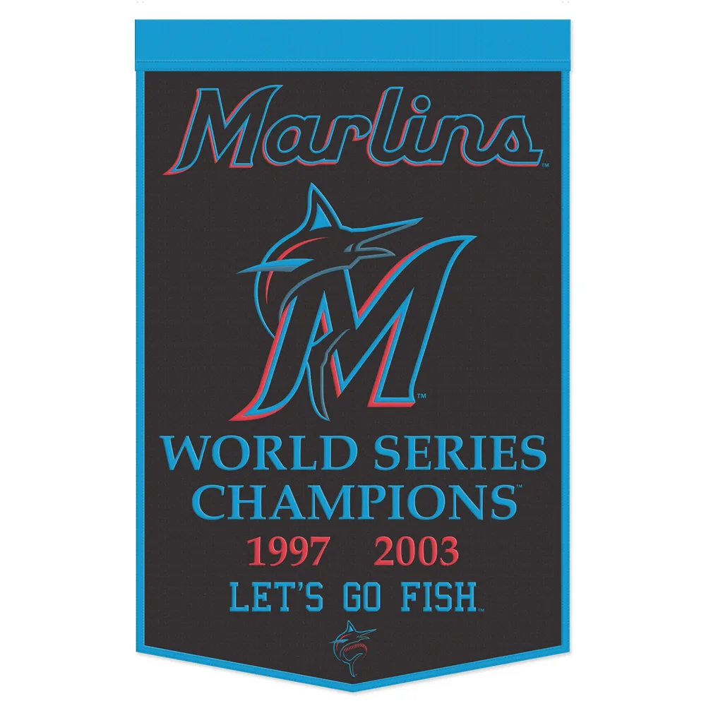 WinCraft Miami Marlins Bannière de championnat 24" x 38"