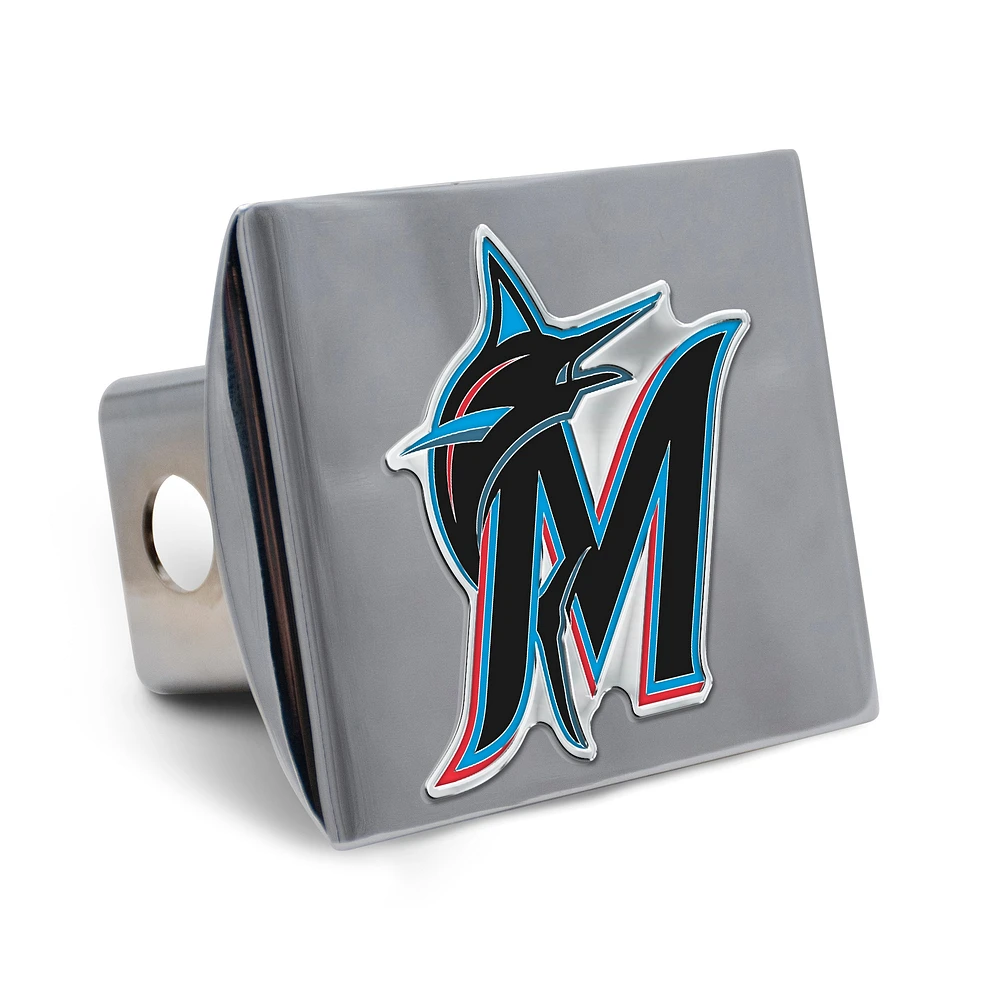 WinCraft Miami Marlins Premium Metal Hitch Cover