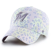 Casquette réglable Cosmic Clean Up Miami Marlins '47 violet pour femme