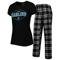 Women's Concepts Sport Navy/Gray Seattle Mariners Badge T-Shirt & Pajama Pants Sleep Set Size: Large