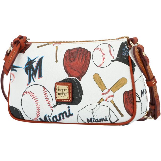 Sac à bandoulière Dooney & Bourke Miami Marlins Gameday Lexi pour femme avec petit porte-monnaie