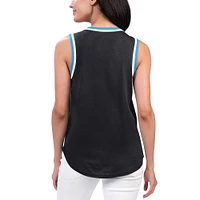 Women's G-III 4Her by Carl Banks Black Miami Marlins Strategy Tank Top