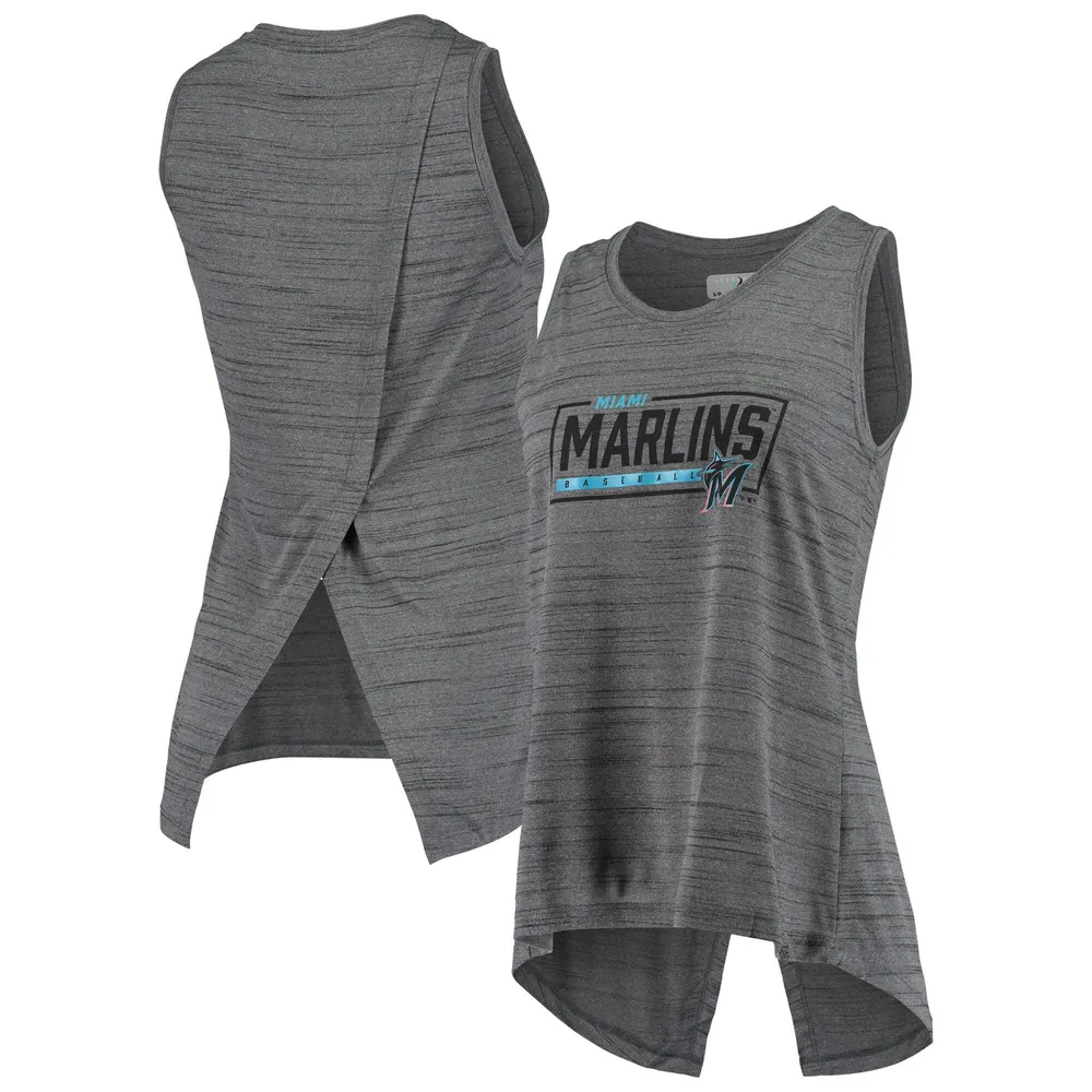 Miami Marlins Fanatics Branded Women's Fan T-Shirt Combo Set - Black/Blue