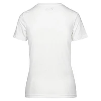 Women's Levelwear White Miami Marlins St. Patrick's Day Maddox Plaid T-Shirt