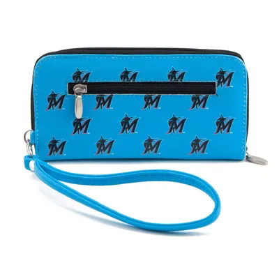 Miami Marlins Women's Zip-Around Wristlet Wallet