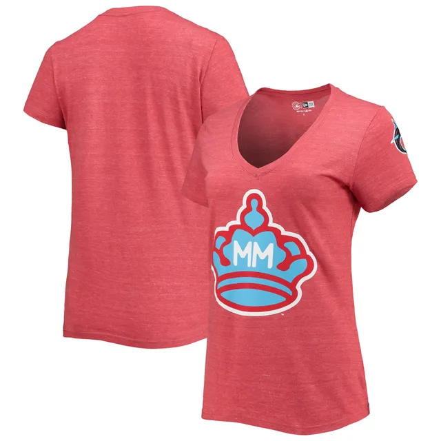 Lids Chicago Cubs Nike Women's City Connect Tri-Blend V-Neck T