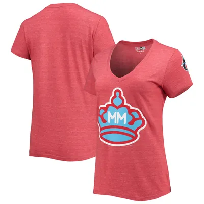 Los Angeles Dodgers Nike Women's City Connect Tri-Blend V-Neck T-Shirt -  Royal