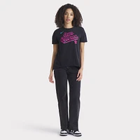 T-shirt Nike noir Miami Marlins 2025 City Connect fluide et performant pour femme