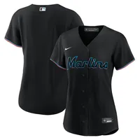 Miami Marlins Nike Alternate Replica Team Jersey - Black