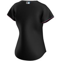 Women's Nike Black Miami Marlins Alternate Replica Team - Jersey