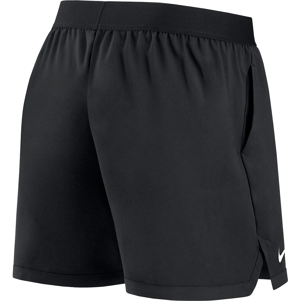 Women's Nike Black Miami Marlins Authentic Collection Flex Vent Max Performance Shorts