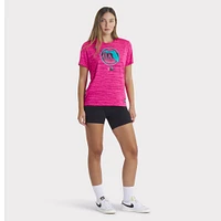 Women's Nike Pink Miami Marlins 2025 City Connect Authentic Collection Velocity Performance T-Shirt