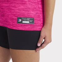 Women's Nike Pink Miami Marlins 2025 City Connect Authentic Collection Velocity Performance T-Shirt