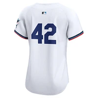 Maillot Nike pour femme blanc Miami Marlins 2024 Jackie Robinson Day Home Limited