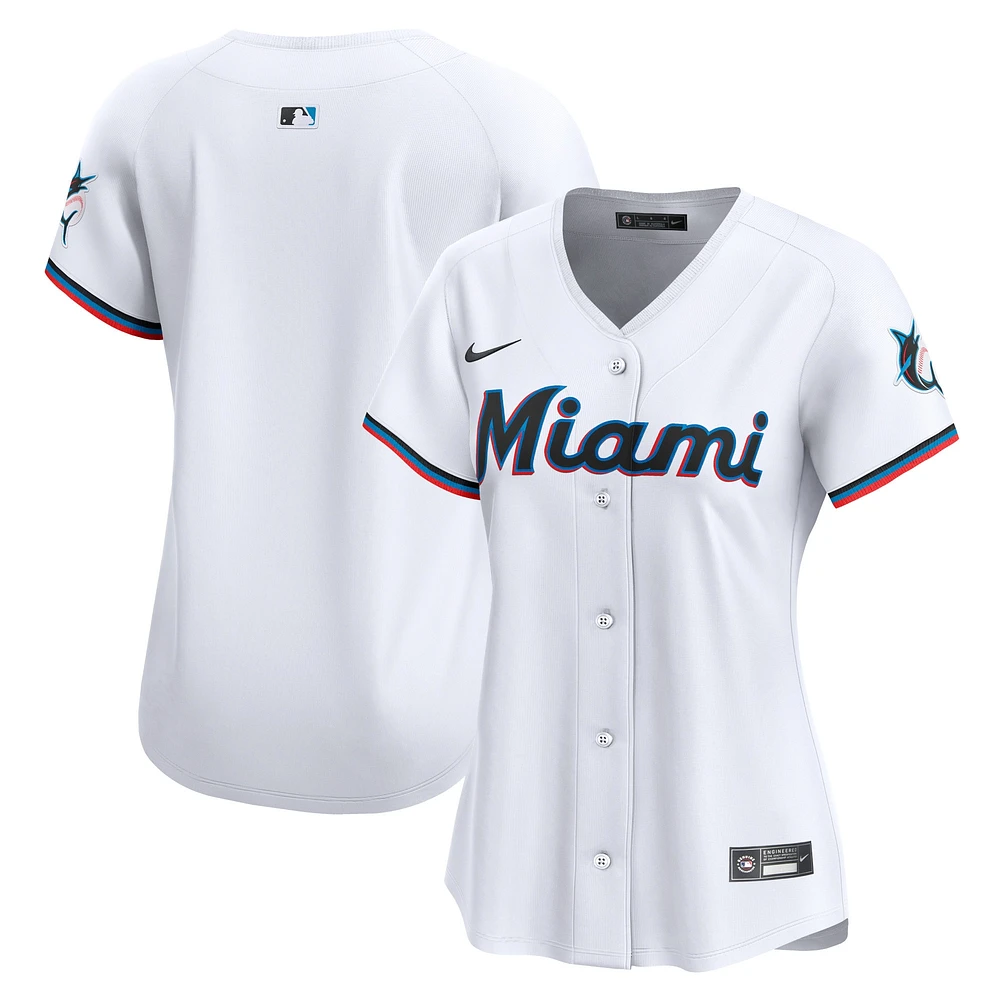 Maillot Nike Miami Marlins Home Limited pour femme, blanc