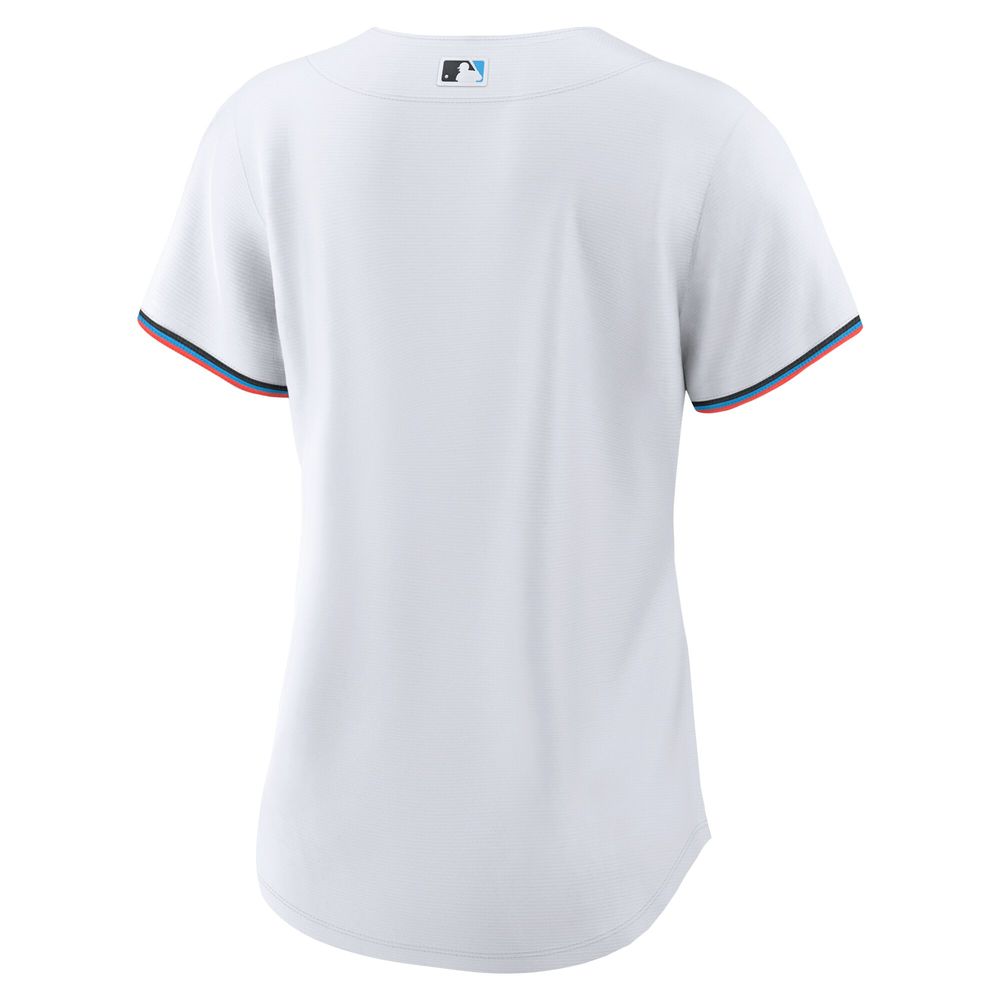 Women's Nike White Miami Marlins Replica Team Jersey