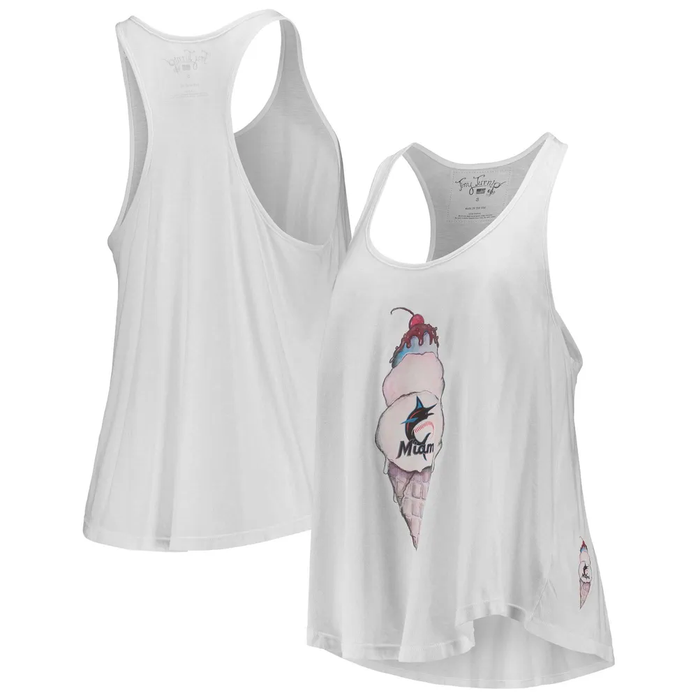 Miami Marlins Nike Women's City Connect Tri-Blend Tank Top - Red