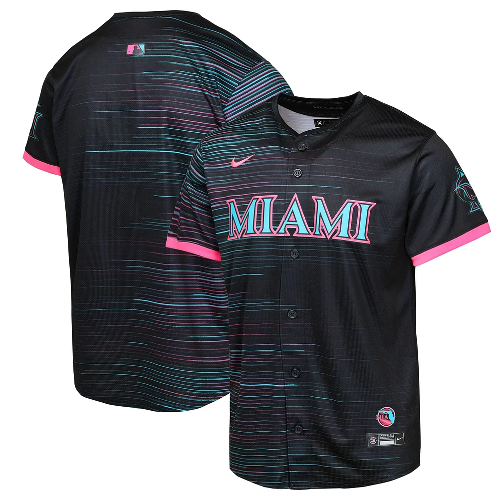 Maillot City Connect Limited noir pour jeunes des Marlins de Miami 2025