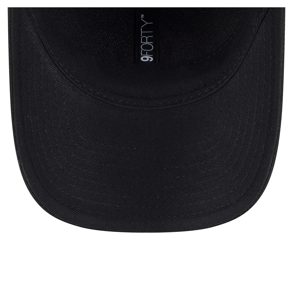 Casquette ajustable New Era noire pour jeunes Miami Marlins Player Replica 9FORTY