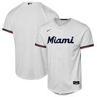 Maillot Nike blanc pour jeune des Miami Marlins Domicile Réplique 2.0