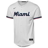 Maillot Nike blanc pour jeune des Miami Marlins Domicile Réplique 2.0