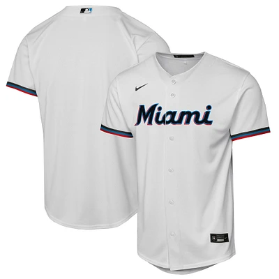 Maillot Nike blanc pour jeune des Miami Marlins Domicile Réplique 2.0