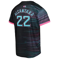 Youth Sandy Alcantara Black Miami Marlins 2025 City Connect Limited Player Jersey