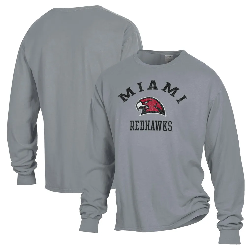 Men's ComfortWash Red Louisiana Tech Bulldogs Arch Logo Garment Dyed T-Shirt