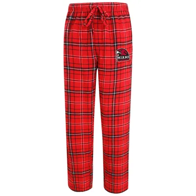 Miami University RedHawks Concepts Sport Ultimate Flannel Pants - Red/Black