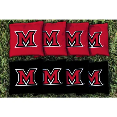 Miami University RedHawks 8-Pack Regulation Corn-Filled Cornhole Bag Set