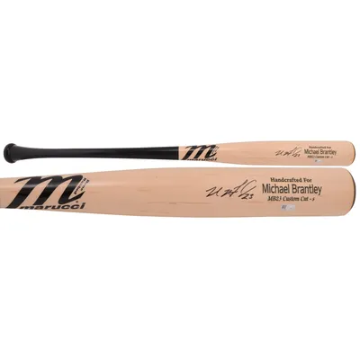 Michael Brantley Cleveland Indians Fanatics Authentic Autographed Marucci Game Model Bat