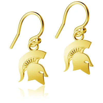 Michigan State Spartans Dayna Designs Gold Plated Dangle Earrings