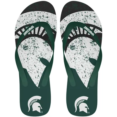 Michigan State Spartans FOCO Big Logo Flip-Flops