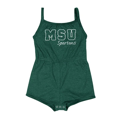 Barboteuse pour bébé fille Colosseum Green Michigan State Spartans Elemental Tank