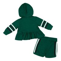 Girls Infant Colosseum Green Michigan State Spartans Spoonful Full-Zip Hoodie & Shorts Set