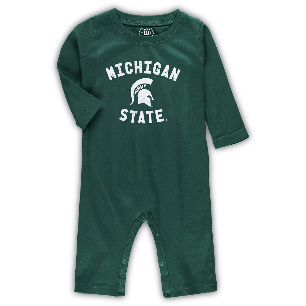 Girls Infant Wes & Willy Green Michigan State Spartans Tie-Dye