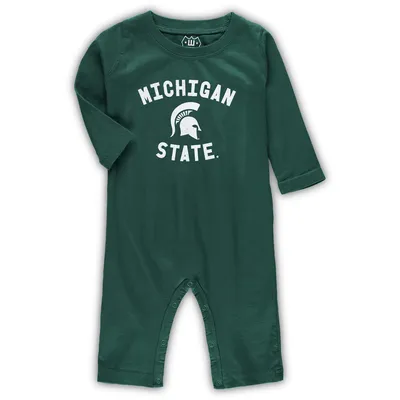 Michigan State Spartans Wes & Willy Infant Core Long Sleeve Jumper - Green