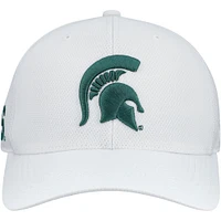 Casquette hybride Reflex Tech Flex blanche Top of the World des Spartans de l'État du Michigan pour homme