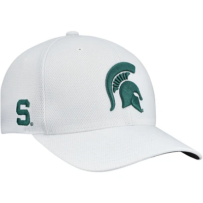 Casquette hybride Reflex Tech Flex blanche Top of the World des Spartans de l'État du Michigan pour homme