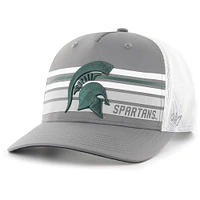 Casquette réglable '47 Charcoal Michigan State Spartans Brrr Altitude Trucker pour hommes