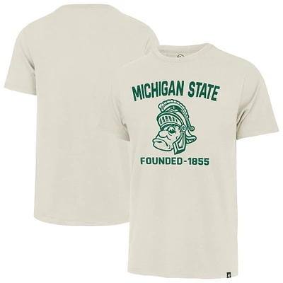 T-shirt Duster Franklin pour homme, couleur crème, 1947, Michigan State Spartans