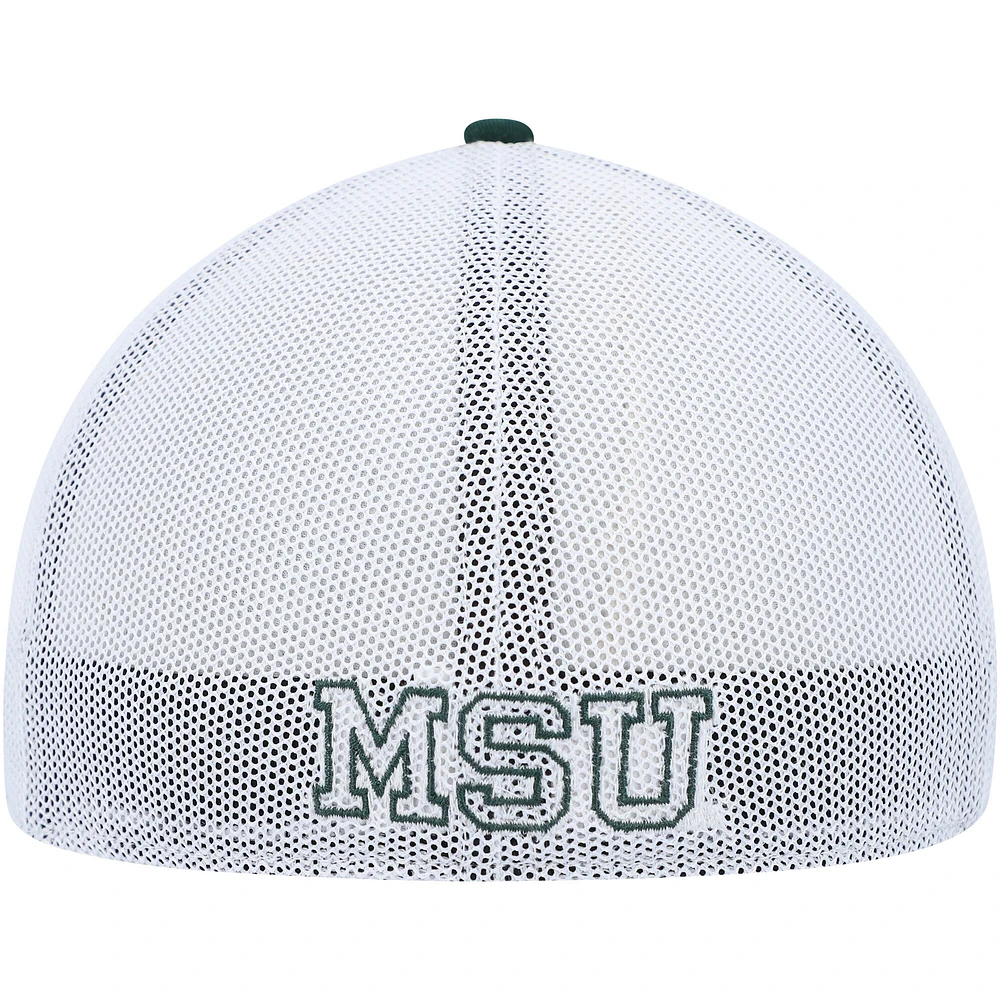 Casquette '47 verte/blanche Michigan State Spartans Basic bicolore Trophy Flex pour hommes