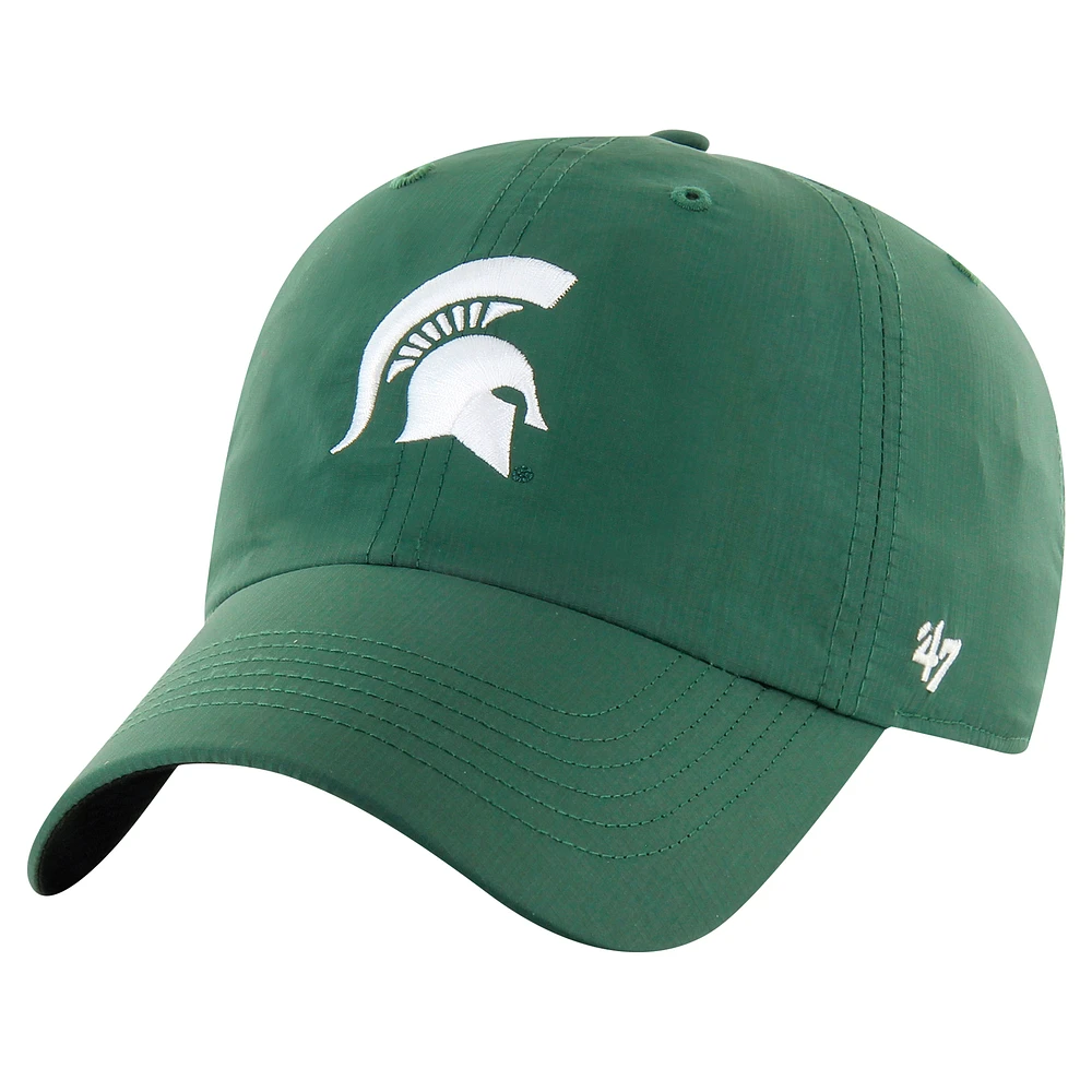 Casquette ajustable verte Michigan State Spartans Clean Up brrr° pour homme '47