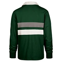 Men's '47 Green Michigan State Spartans Clubhouse Knox Thames Long Sleeve Rugby Polo