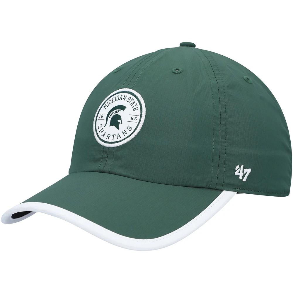 Men's '47  Green Michigan State Spartans Microburst Clean Up Adjustable Hat