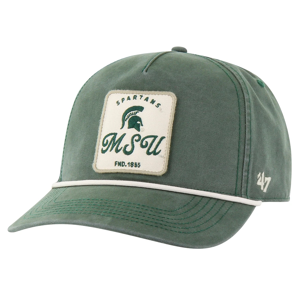 Men's '47 Green Michigan State Spartans Pitstop Hitch Rope Adjustable Hat