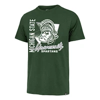 Men's '47 Green Michigan State Spartans Side Arm Franklin T-Shirt