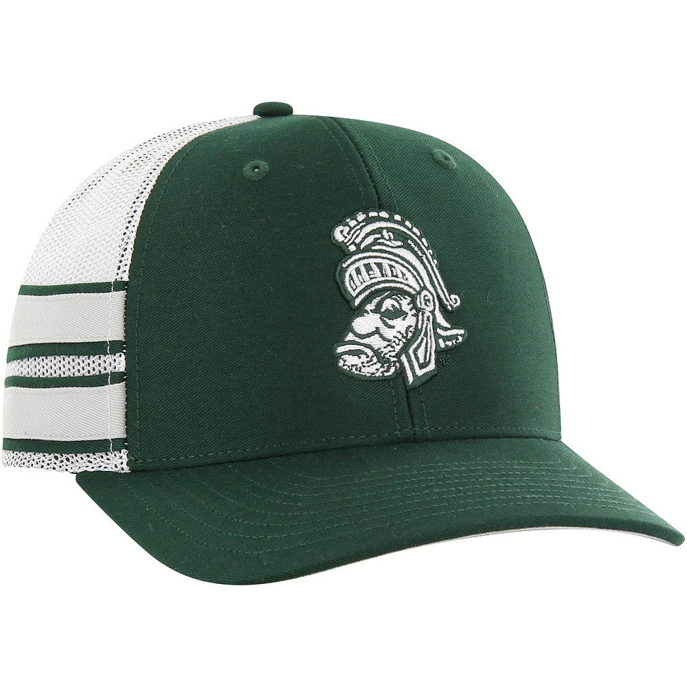 Men's '47 Green Michigan State Spartans Straight Eight Adjustable Trucker Hat