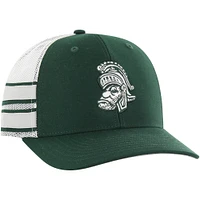 Casquette de camionneur réglable droite 8 des Spartans de l'État du Michigan '47 verte pour hommes